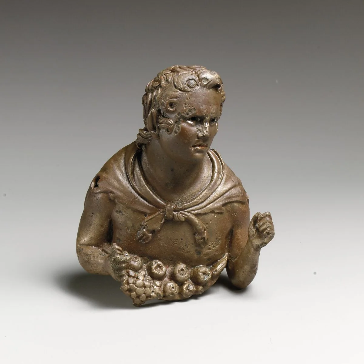 Bronze bust of a young satyr — Unknown
