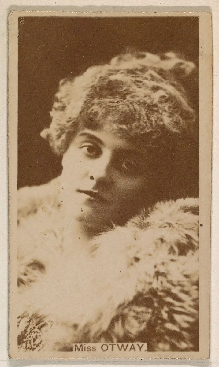 Miss Otway, from the Actresses series (N245) issued by Kinney Brothers to promote Sweet Caporal Cigarettes — Kinney Brothers Tobacco Company