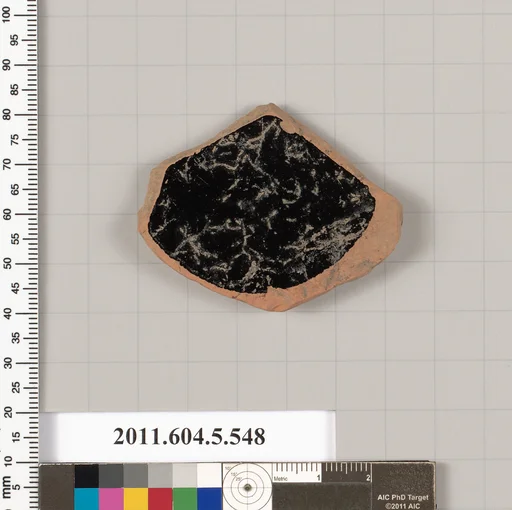 Terracotta fragment of a kylix (drinking cup)