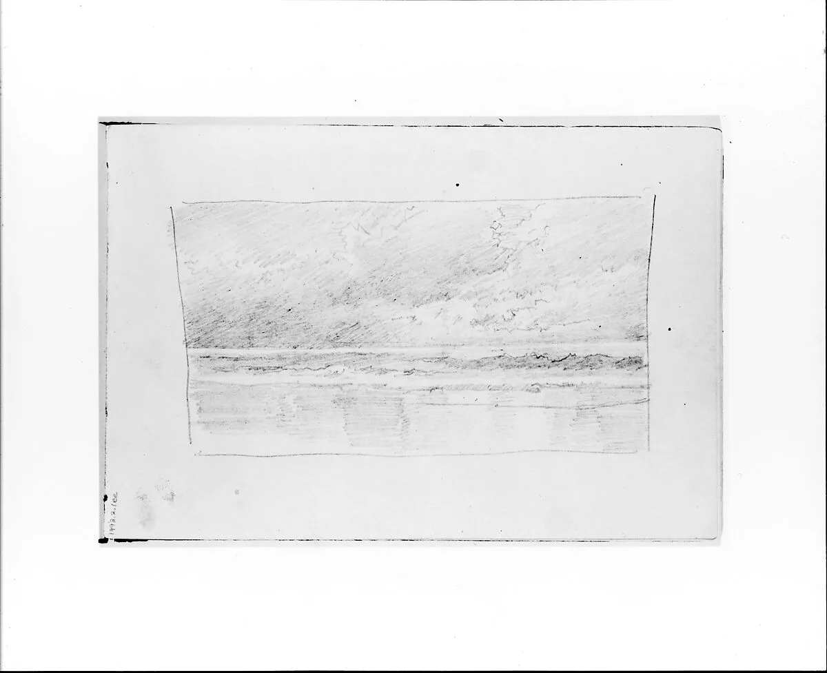 Sea and Sky in a Deluge (from Sketchbook VII) — William Trost Richards