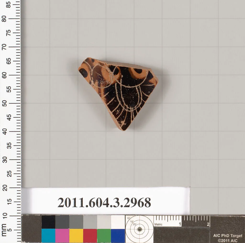 Terracotta fragment of a closed shape — Unknown