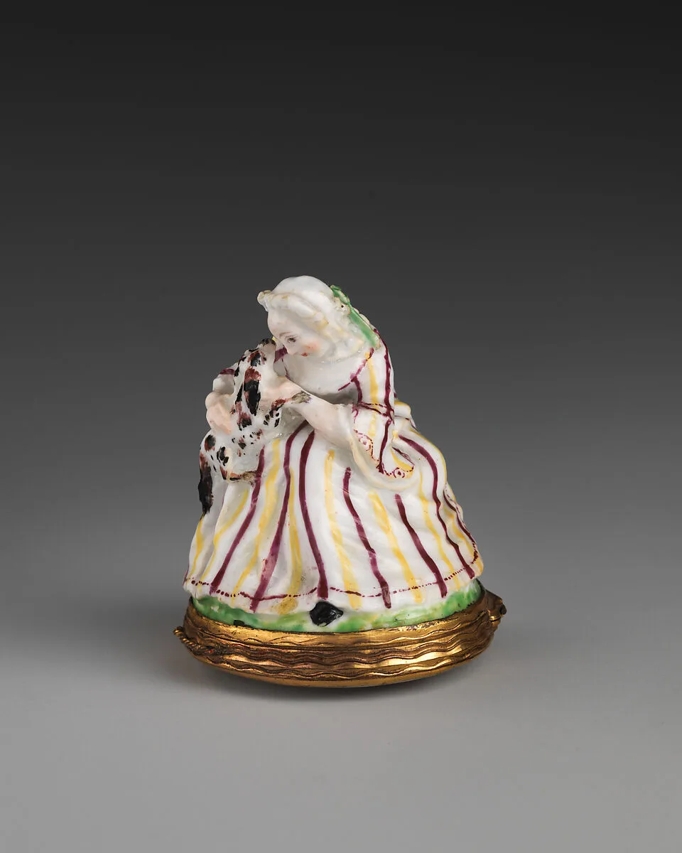 Lady with dog — Chelsea Porcelain Manufactory