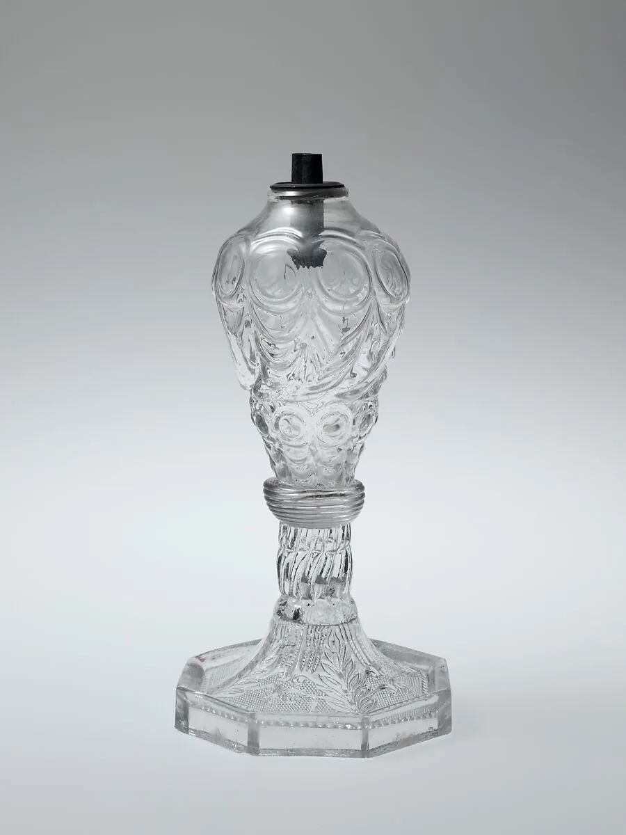Whale-oil lamp — Boston & Sandwich Glass Company