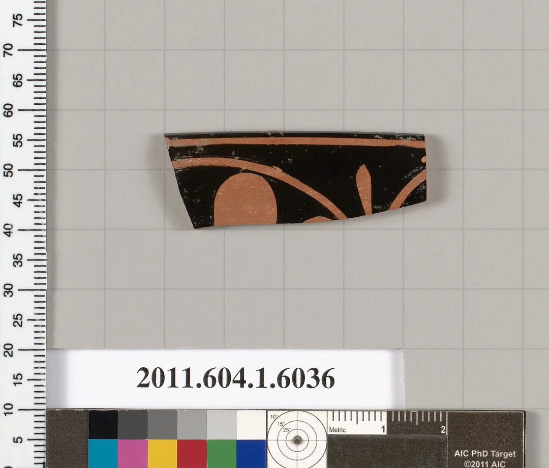 Terracotta rim fragment of a kylix (drinking cup) — Unknown