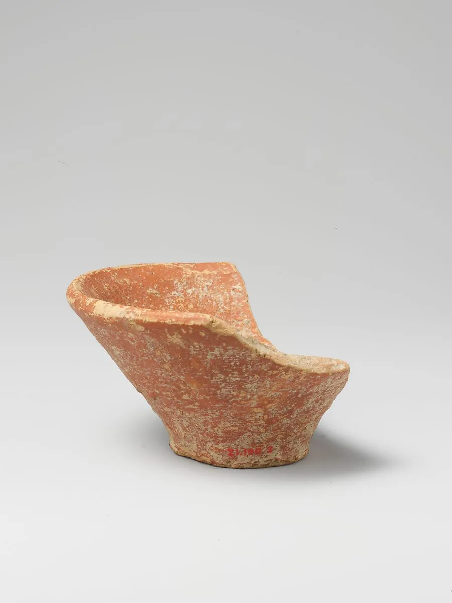 Terracotta conical cup — Unknown