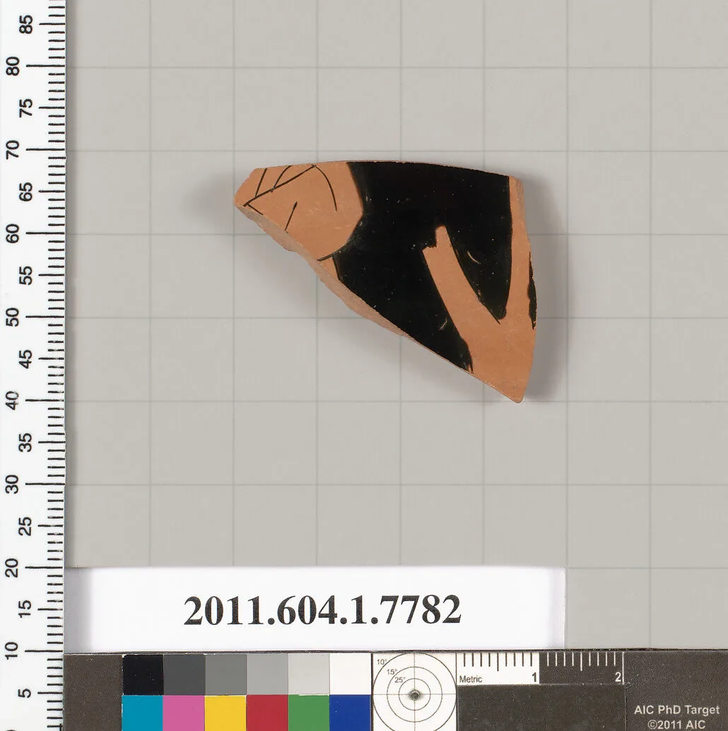 Terracotta fragment of a kylix (drinking cup) — Unknown