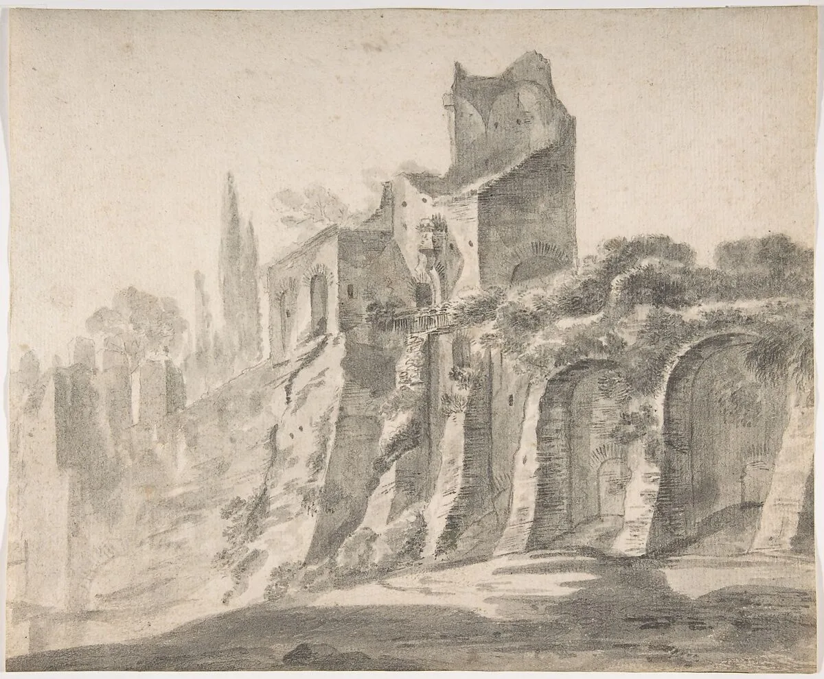 Ruins on the Palatine in Rome — Johann Anton Eismann