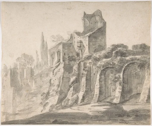Ruins on the Palatine in Rome