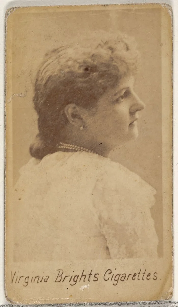 From the Actors and Actresses series (N45, Type 5) for Virginia Brights Cigarettes — Allen & Ginter