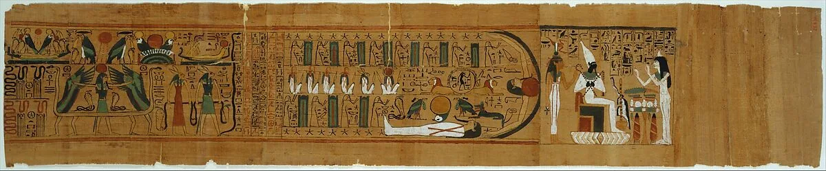 Amduat (Netherworld) Papyrus Inscribed for Gautsoshen — Unknown