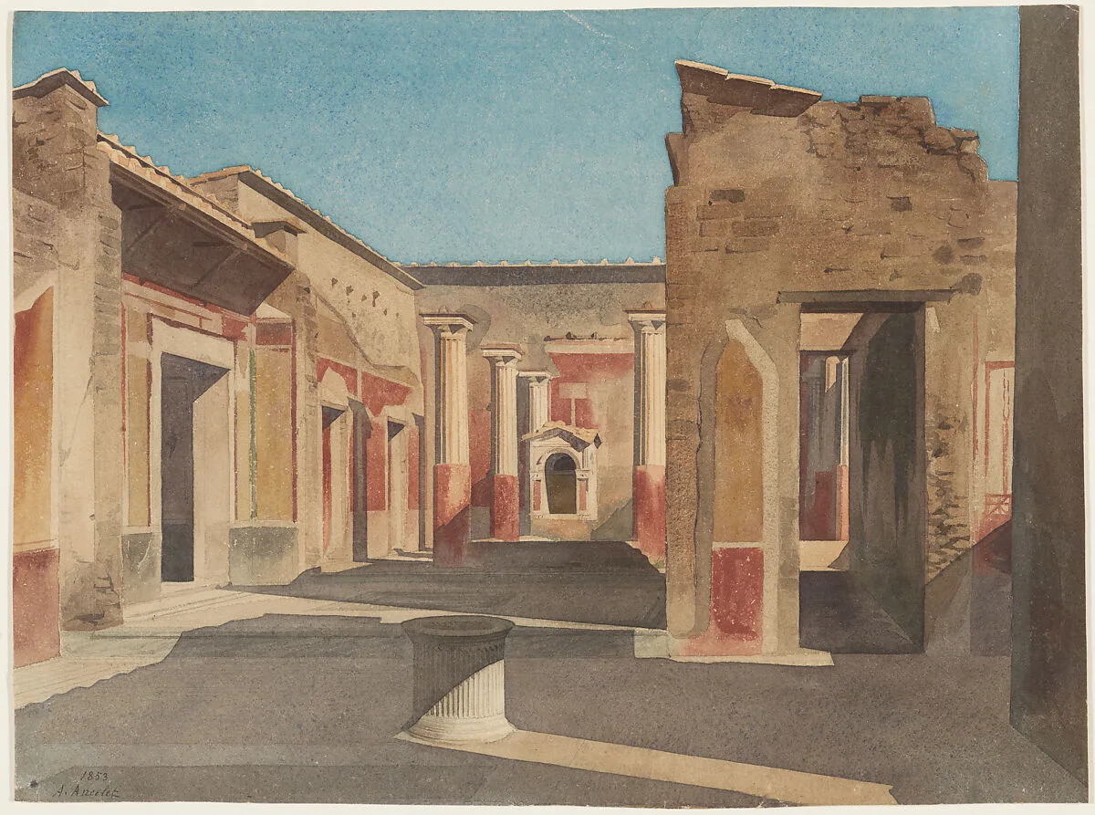 Ruins at Pompeii — Gabriel-Auguste Ancelet