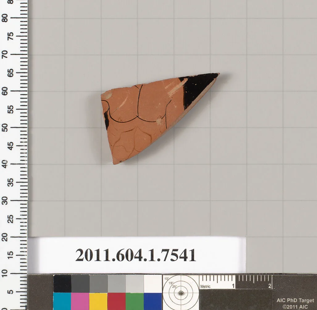 Terracotta fragment of a kylix (drinking cup) — Unknown