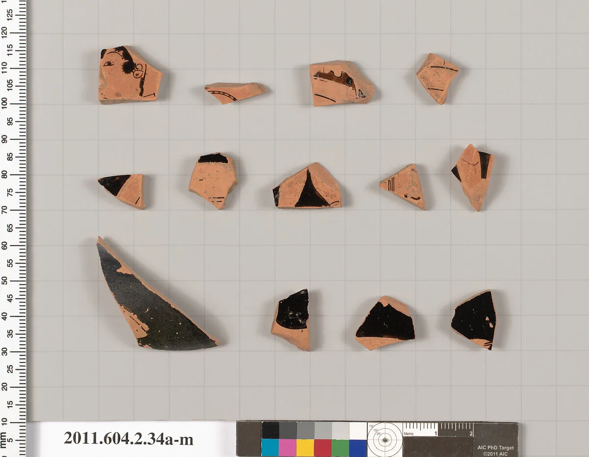 Terracotta fragments of a psykter? (vase for cooling wine) — Unknown