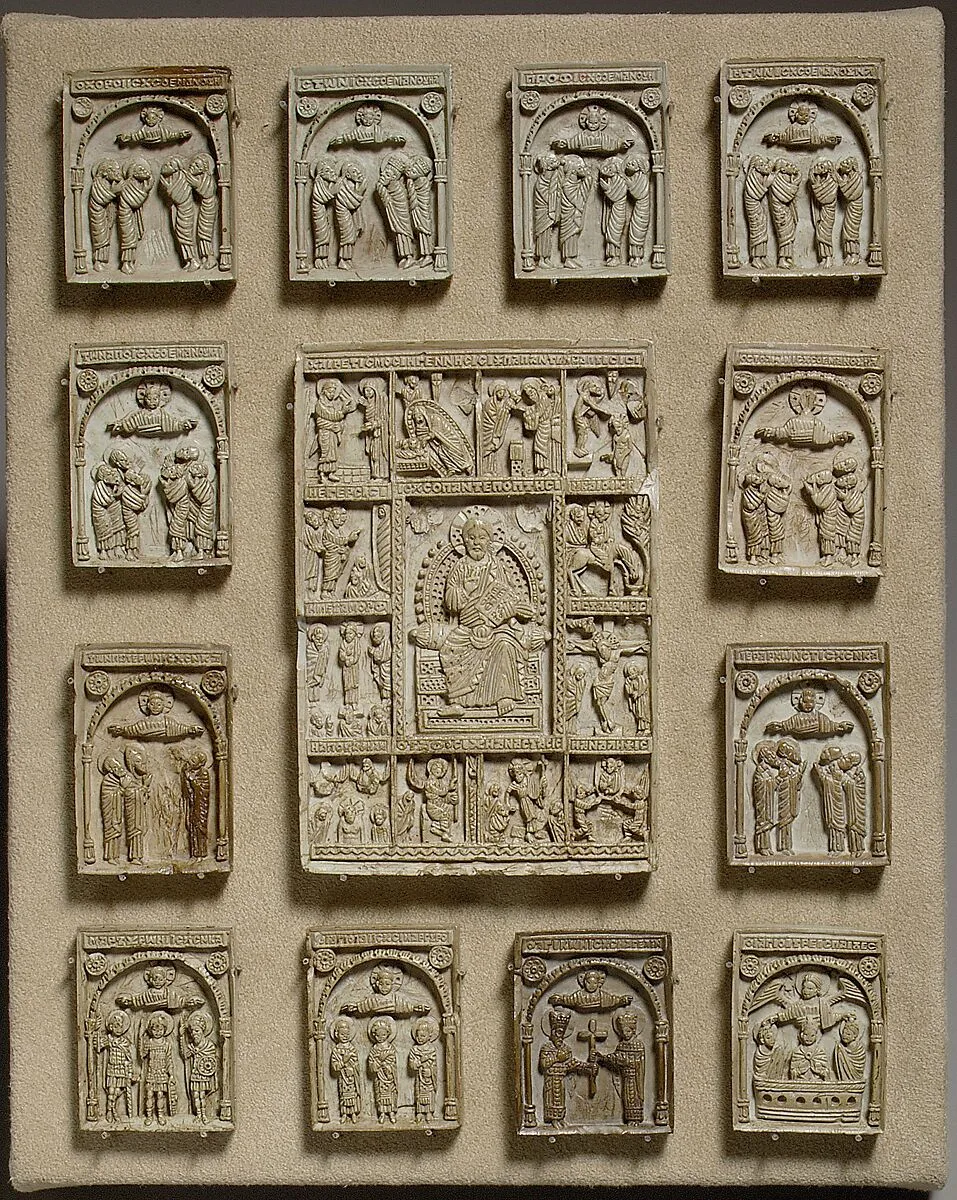 Icon with Christ Pantepotes and the Chorus of Saints — Unknown