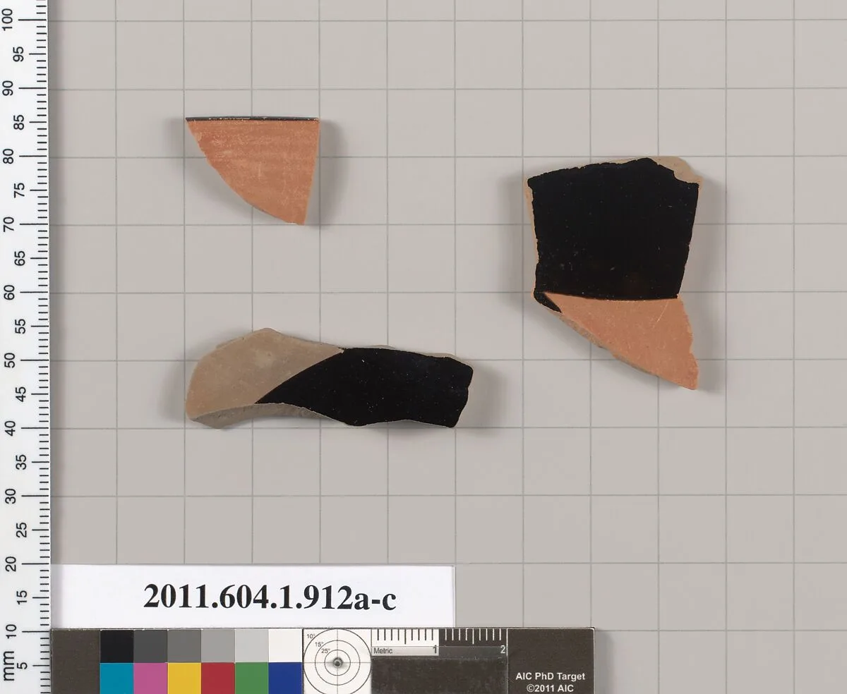 Terracotta fragments of kylikes (drinking cups) — Unknown