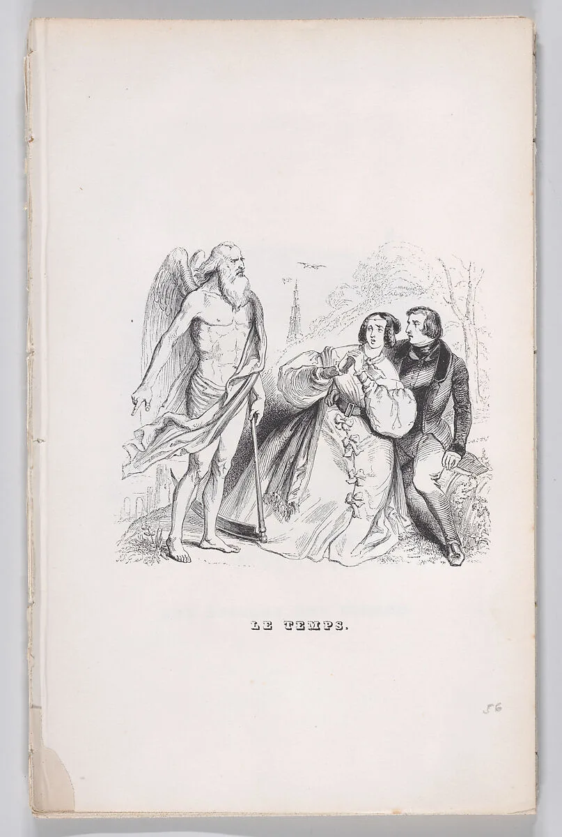 "Time" from The Complete Works of Béranger — J. J. Grandville|Fournier & Perrotin|Pierre Jean de Béranger