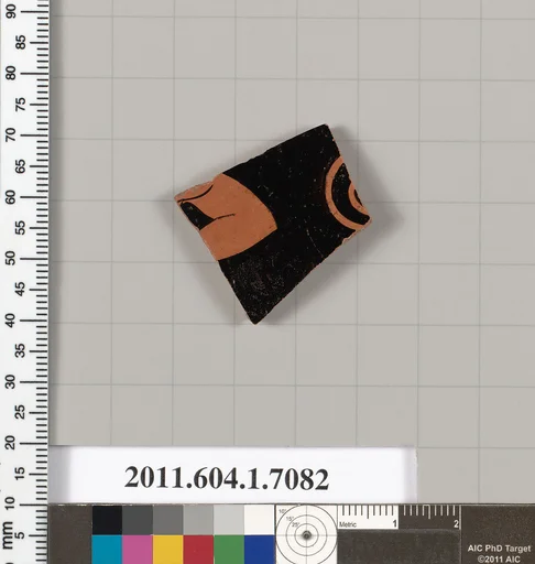 Terracotta fragment of a kylix (drinking cup)