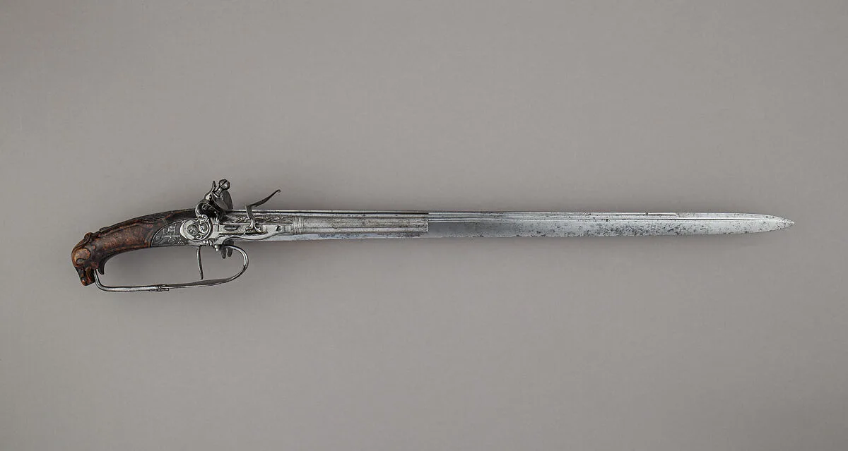 Combination Flintlock Pistol and Sword — Johannes Andreas Niefind