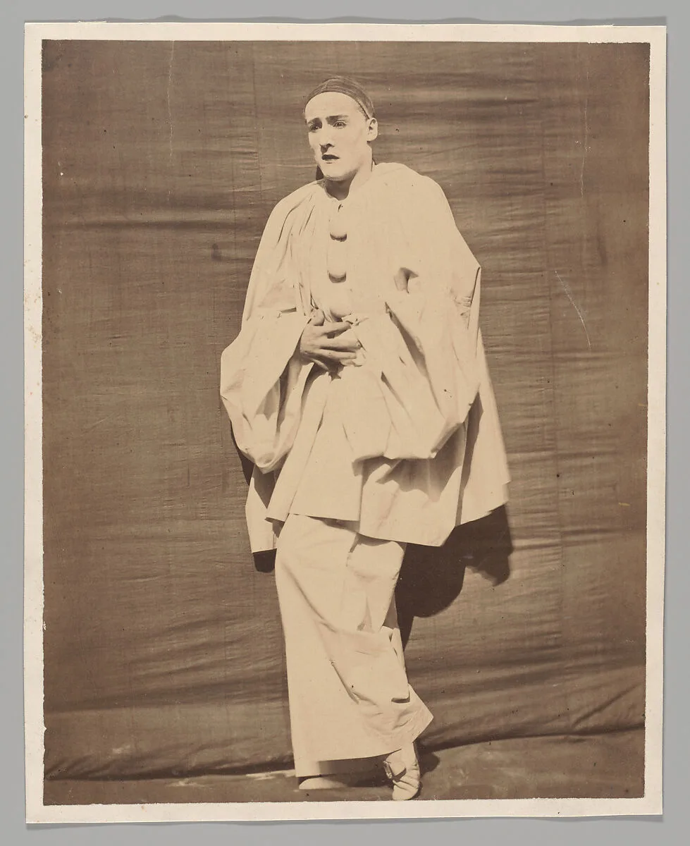 Pierrot in pain — Nadar|Adrien Tournachon|Jean-Charles Deburau