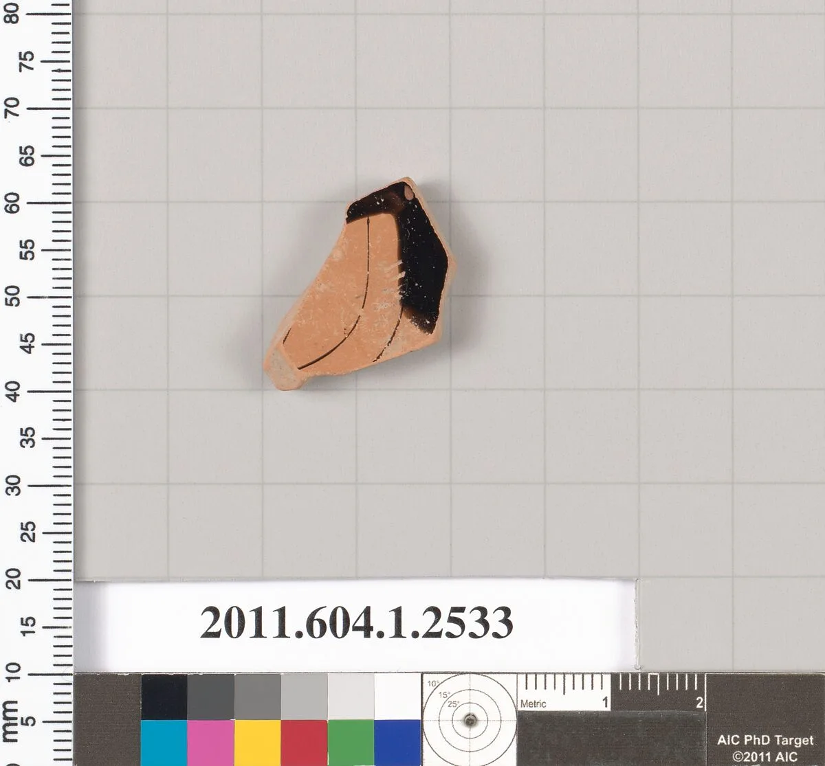 Terracotta fragment of a kylix (drinking cup) — Unknown