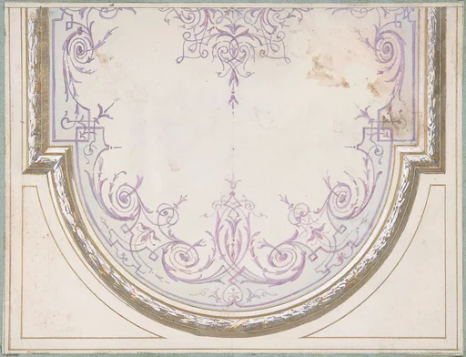 Design for Ceiling of the Duchess of Newcastle's Petit Salon, Hôtel Hope