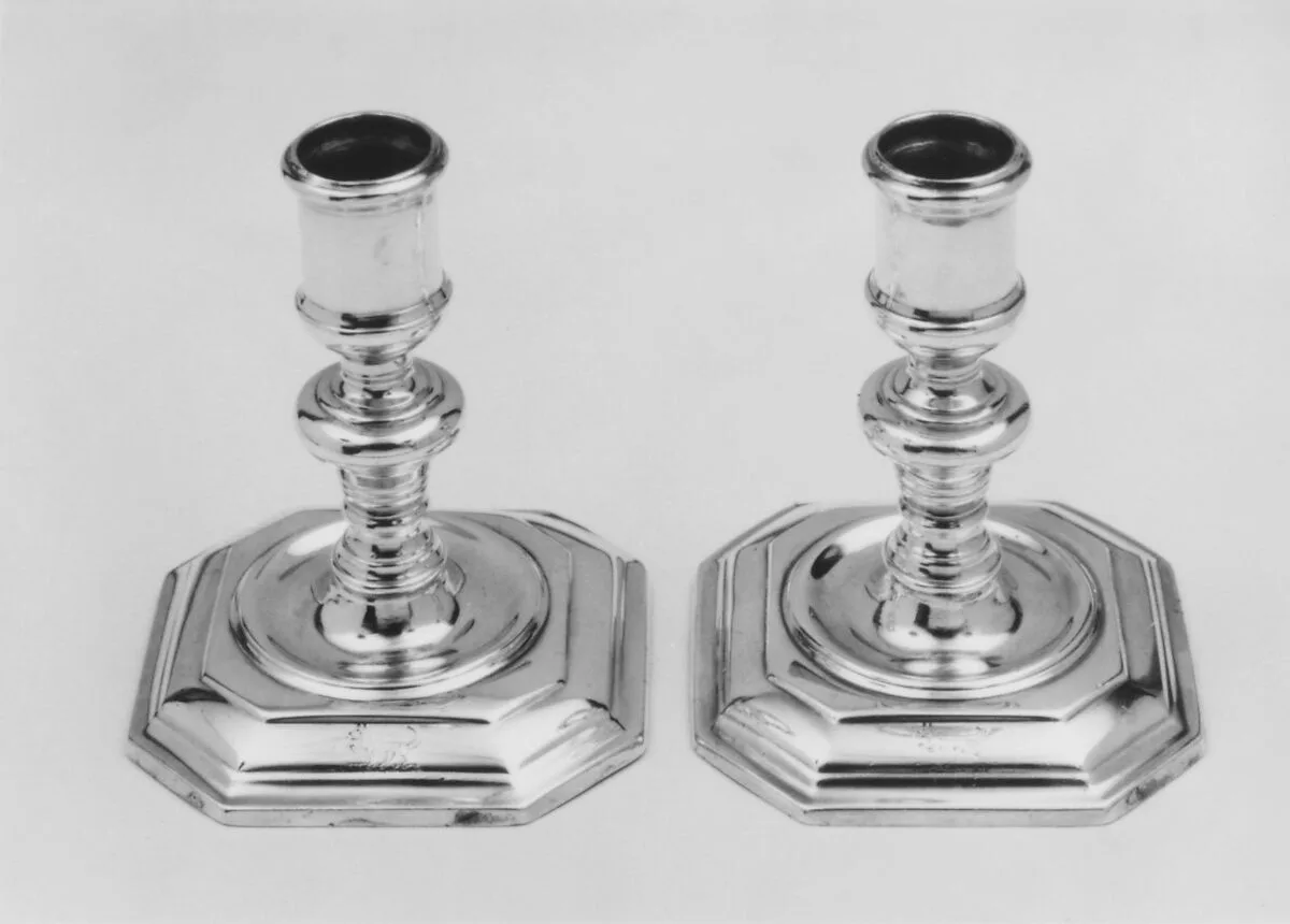 Pair of dressing table candlesticks — Joseph Bird