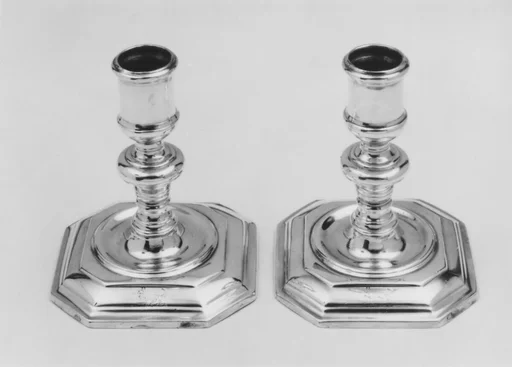 Pair of dressing table candlesticks