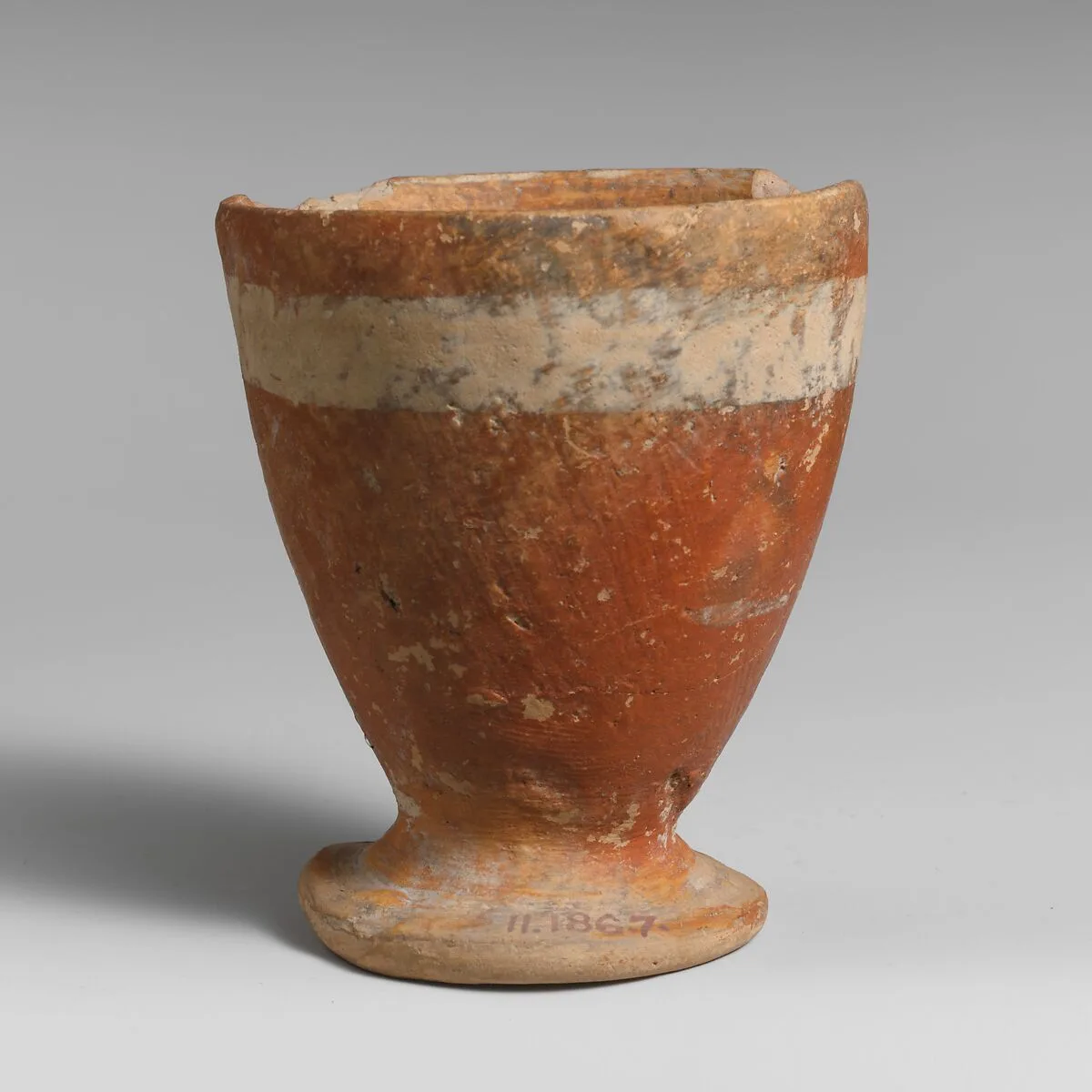 Terracotta goblet — Unknown