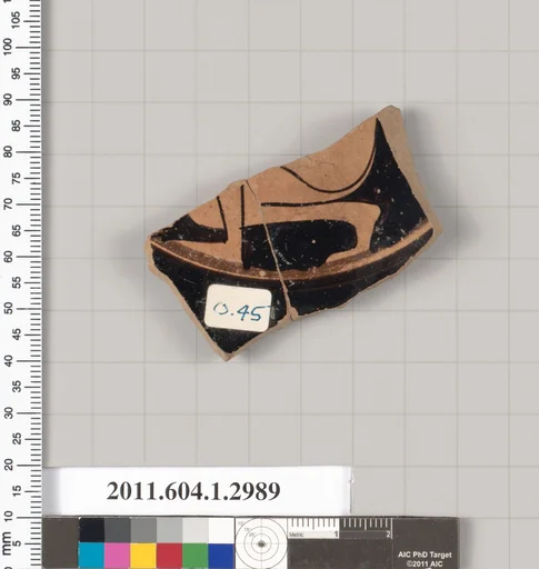 Terracotta fragment of a kylix (drinking cup)