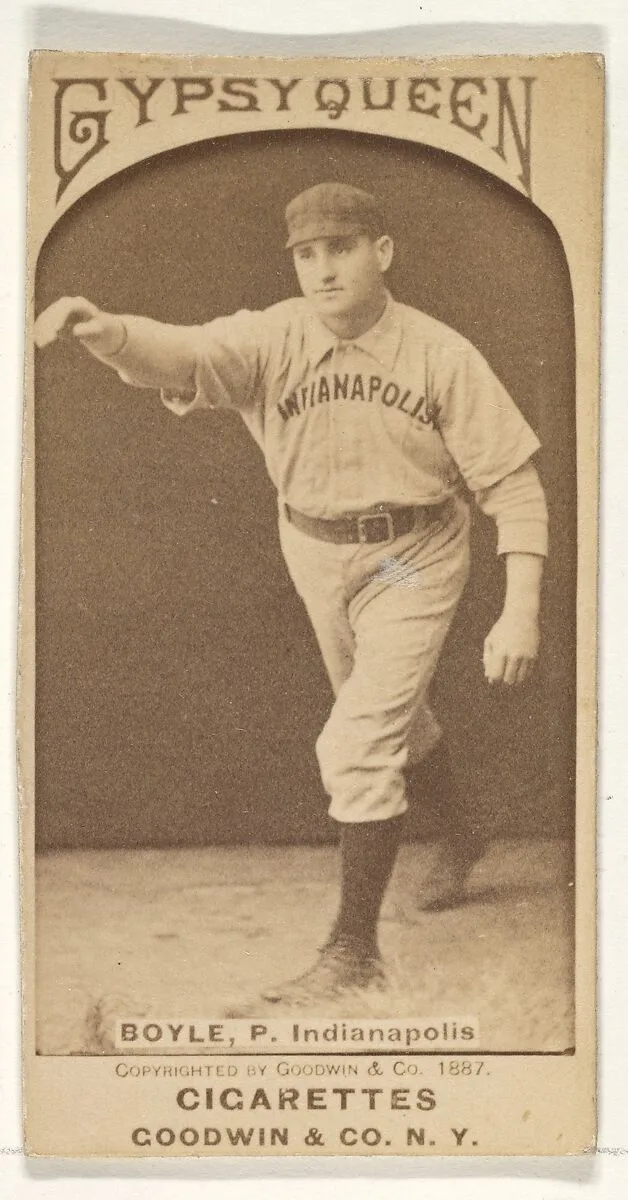 Boyle, Pitcher, Indianapolis, from the Old Judge series (N172) for Old Judge Cigarettes — Goodwin & Company