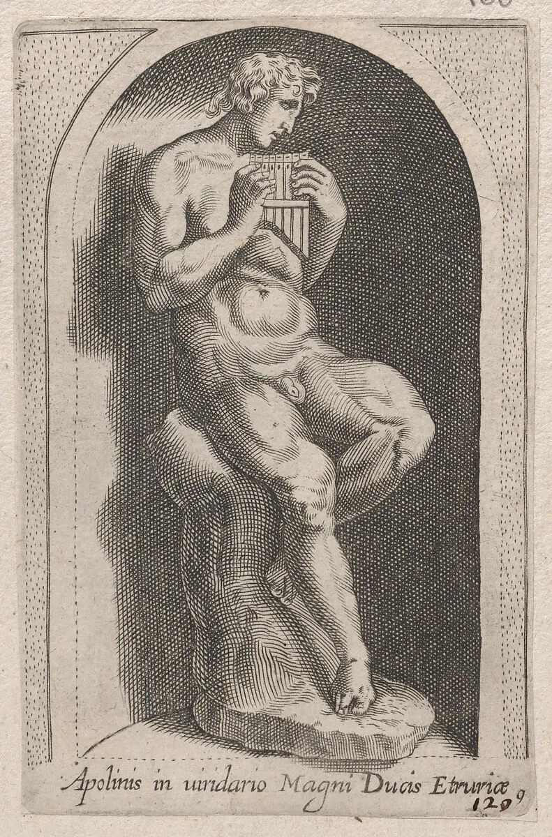 Speculum Romanae Magnificentiae: Apolinis (Apolinis in uiridario Magni Ducis Etruriae) — Anonymous|Philippe Thomassin|Antonio Lafreri