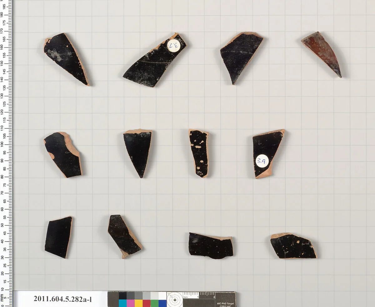 Terracotta fragments of kylikes (drinking cups) — Unknown