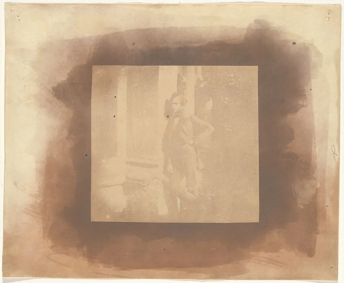 Nicolaas Henneman in the Cloisters at Lacock Abbey — William Henry Fox Talbot
