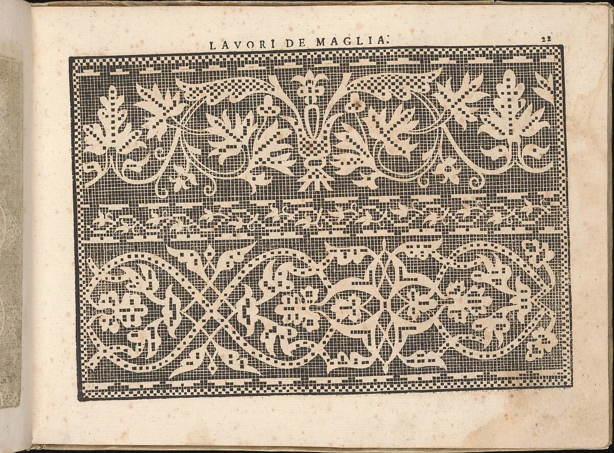 Fiore D'Ogni Virtu Per le Nobili Et Honeste Matrone, page 22 (recto) — Isabella Catanea Parasole|Antonio Fachetti