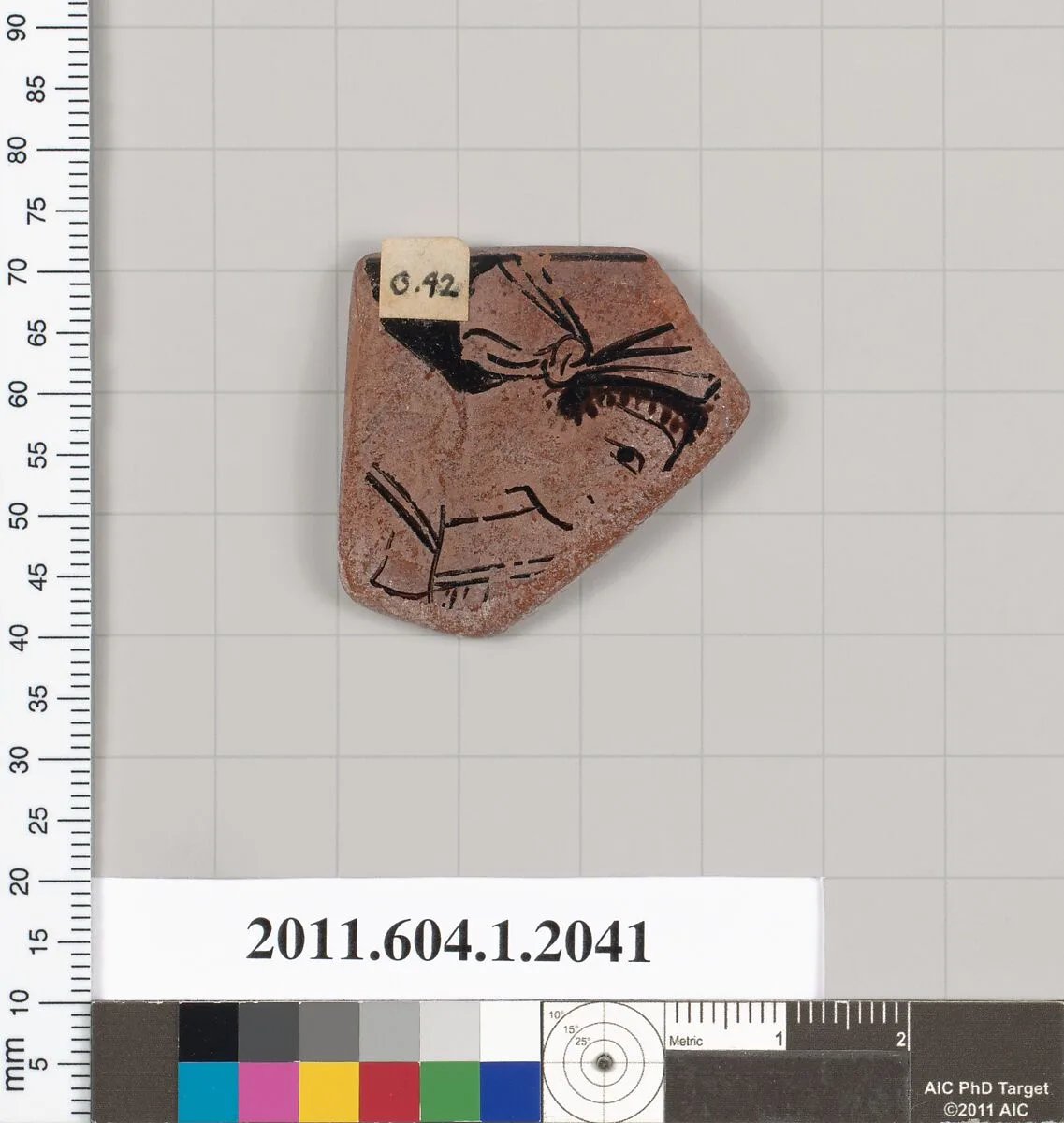 Terracotta rim fragment of a kylix (drinking cup) — Unknown
