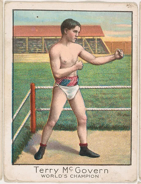 Terry McGovern, from the Champion Athlete and Prize Fighter series (T220), issued by Mecca and Tolstoi Cigarettes — Tolstoi Cigarettes|Mecca Cigarettes