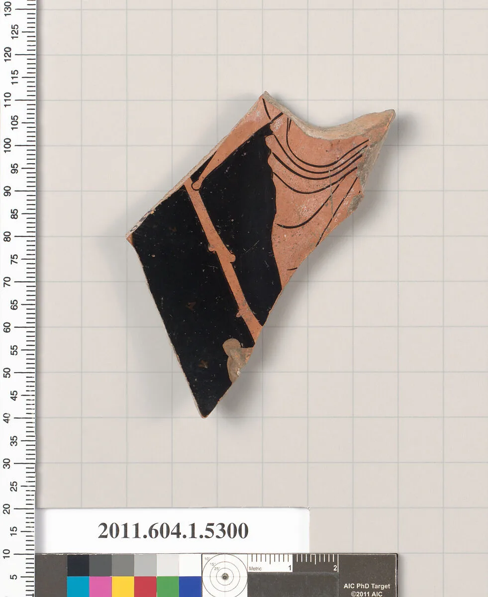 Terracotta fragment of a kylix (drinking cup) — Unknown