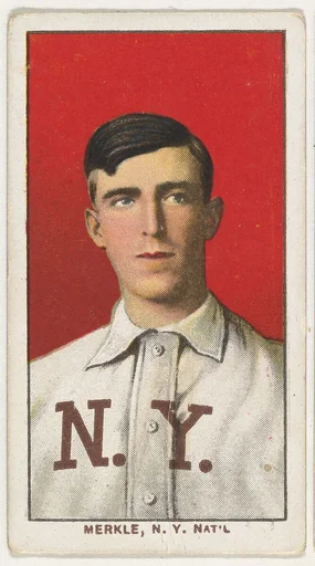 Merkle, New York, National League, from the White Border series (T206) for the American Tobacco Company