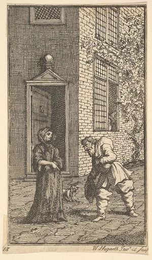 Hudibras Wooing the Widow (Seventeen Small Illustrations for Samuel Butler's Hudibras, no. 13)