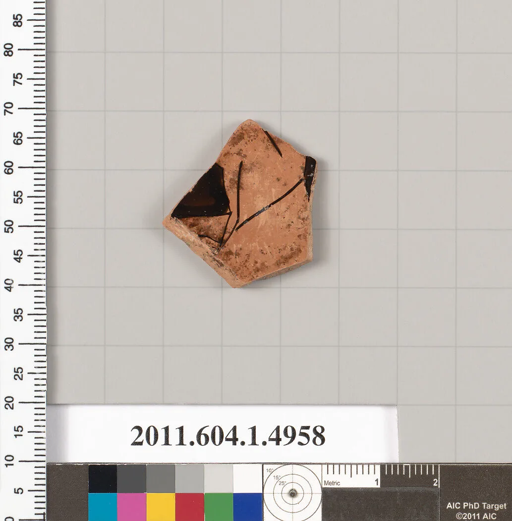 Terracotta fragment of a kylix (drinking cup) — Unknown