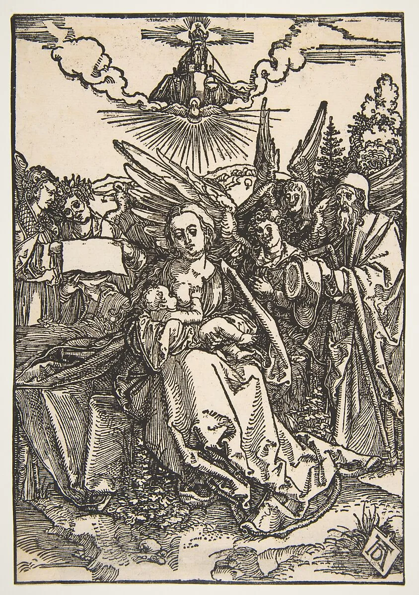 The Holy Family with Five Angels — Albrecht Dürer