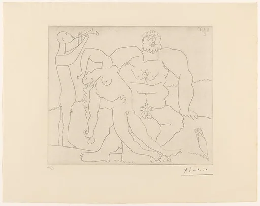 Bacchanal with a Flute Player
