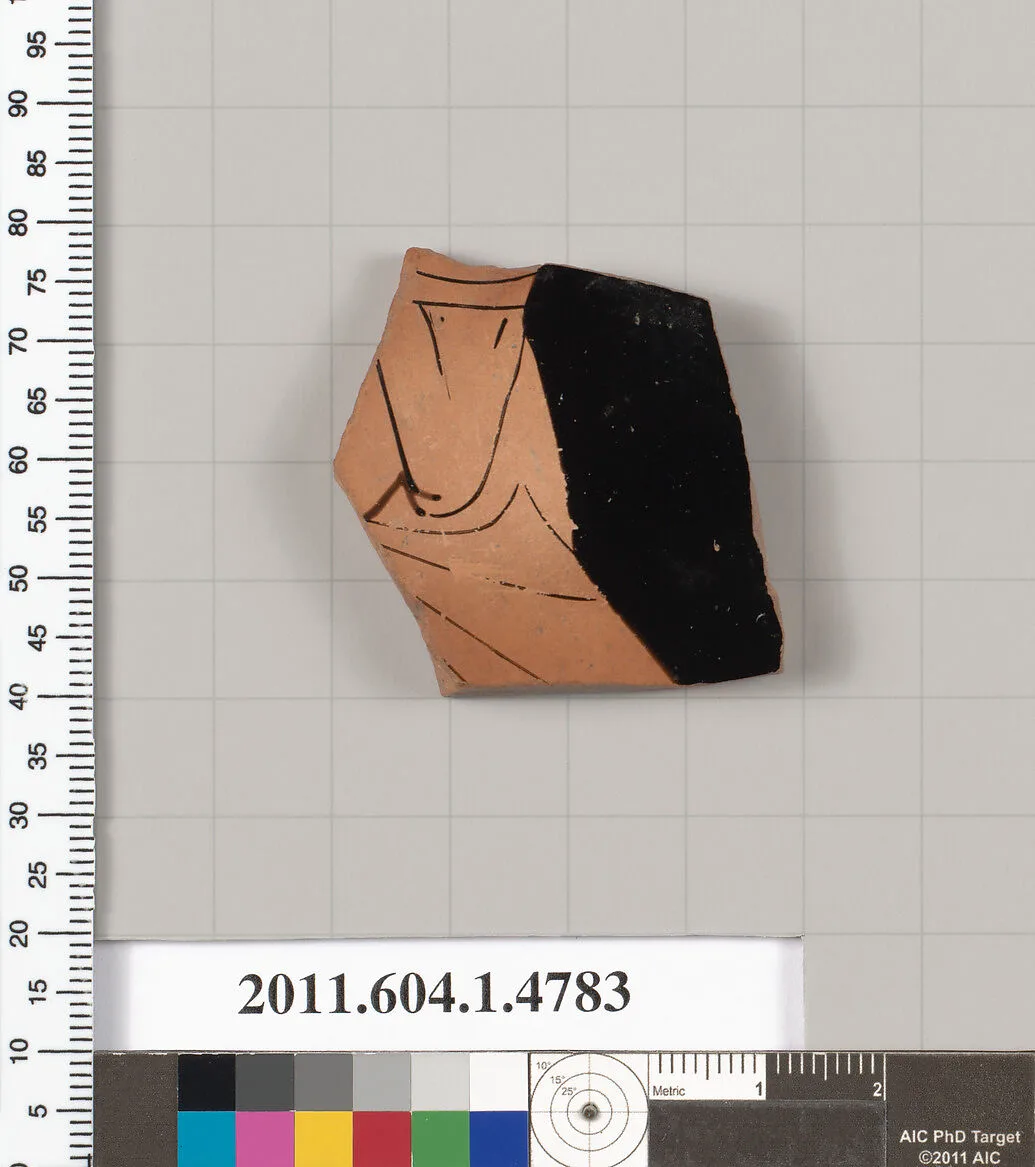 Terracotta fragment of a kylix (drinking cup) — Unknown