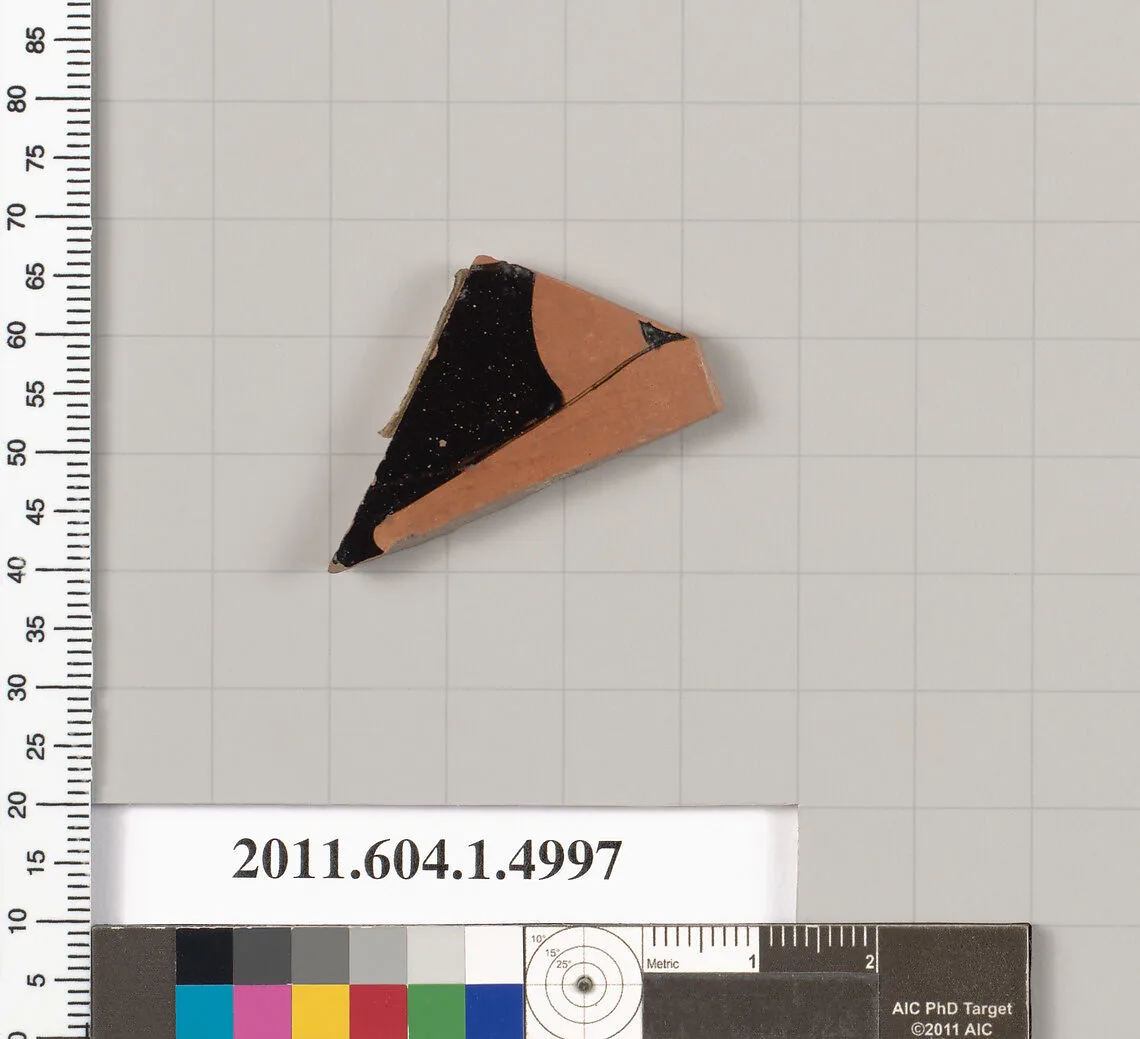 Terracotta fragment of a kylix (drinking cup) — Unknown