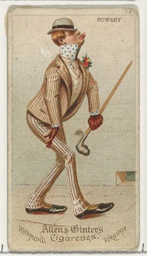 Bowery, from World's Dudes series (N31) for Allen & Ginter Cigarettes