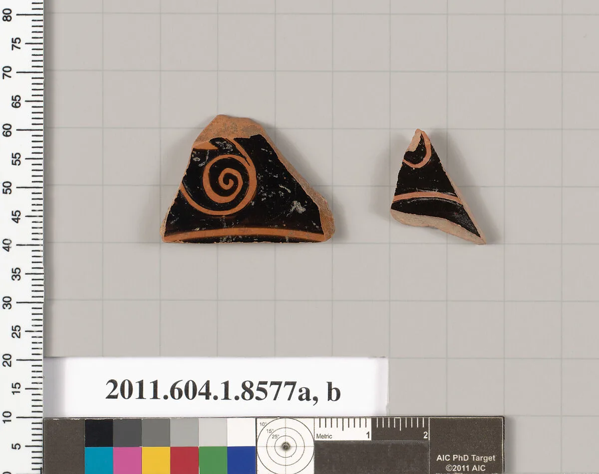 Terracotta fragments of stemless kylikes (drinking cups) — Unknown
