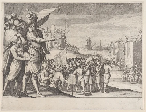 Assaut de Deux Fotresses (The Attack of Two Fortresses), from La Vie de Ferdinand Ier de Médicis série appelée aussi Les Batailles des Médicis (The Life of Ferdinand I de'Medici also called The Medici Battles)