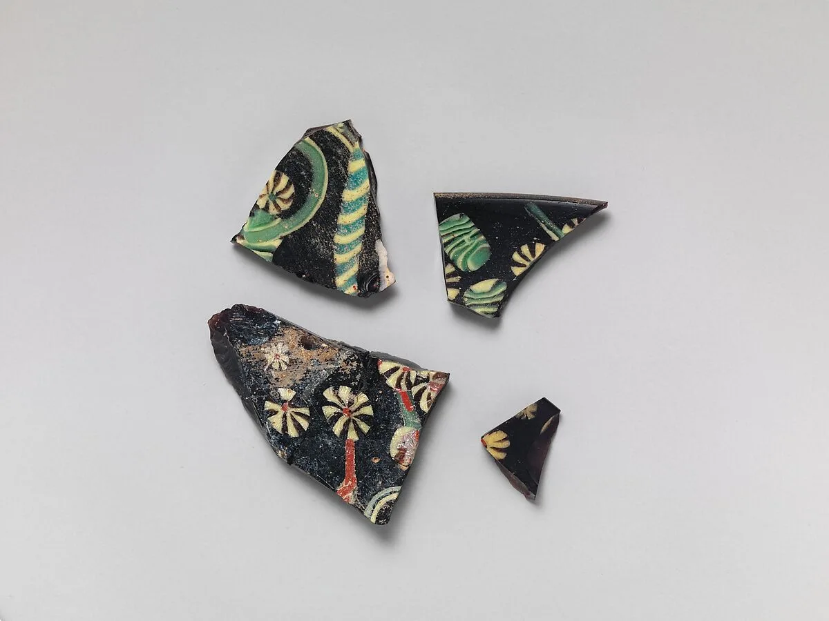 Glass Fragments from a Vessel — Unknown
