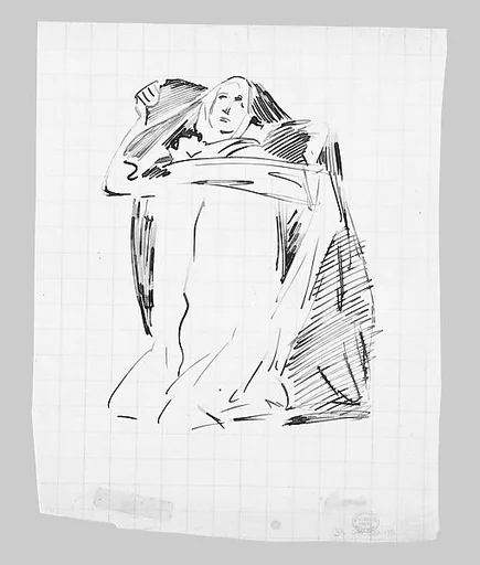 Mary, Study for "Annunciation"