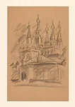 Preparatory sketch for paintings depicting the history of the Crown of the Andes — Gordon E. Paxson